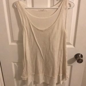 White Long tank